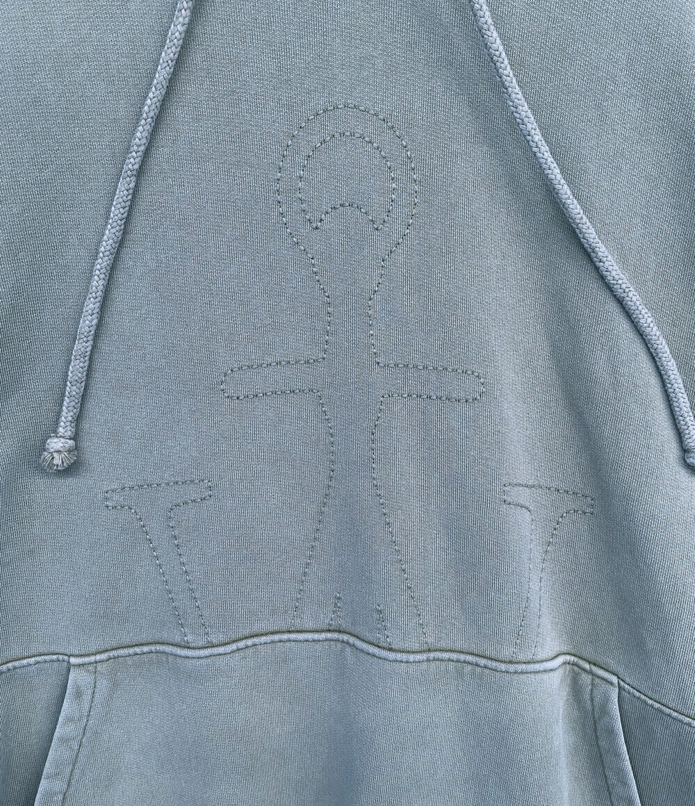 JW Anderson スウェットパーカー 錨 刺繍 メンズ SIZE L ジェイダブリューアンダーソン