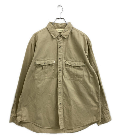 ST JOHNS BAY セント・ジョンズ・ベイ 長袖シャツ USA製 カーキ 90s メンズ SIZE XL