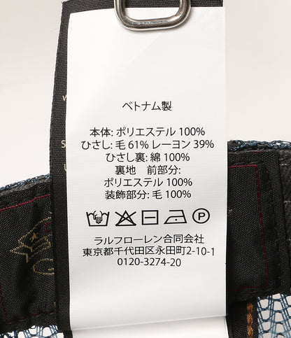 美品 RRL RALPH LAUREN キャップ フェルトビル メッシュ トラッカー NAVY メンズ SIZE ONE