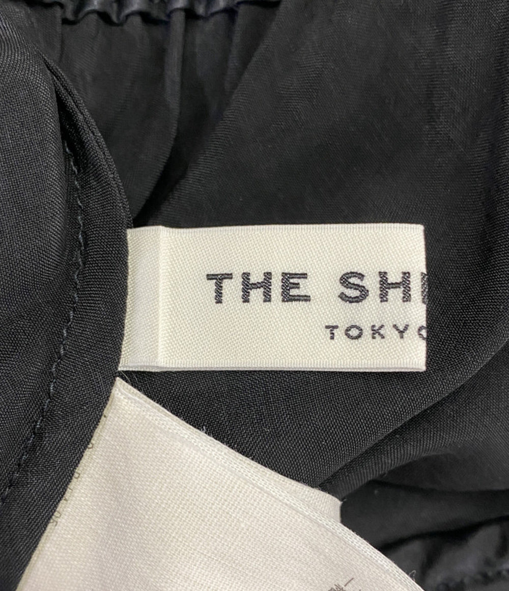 美品 Shinzone ロングスカート SATIN LONG SKIRT BLACK レディース SIZE MO シンゾーン