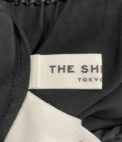 美品 Shinzone ロングスカート SATIN LONG SKIRT BLACK レディース SIZE MO シンゾーン