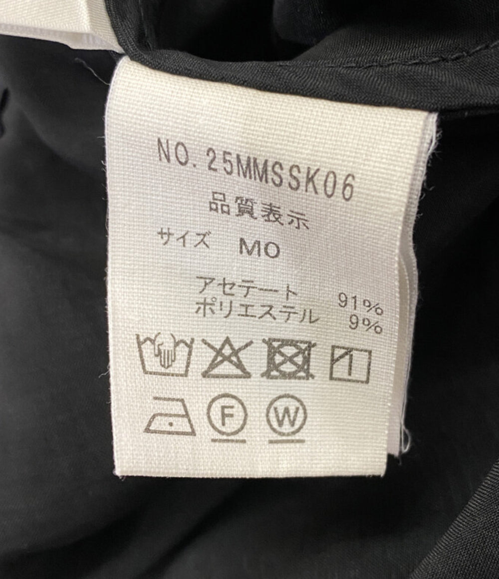 美品 Shinzone ロングスカート SATIN LONG SKIRT BLACK レディース SIZE MO シンゾーン