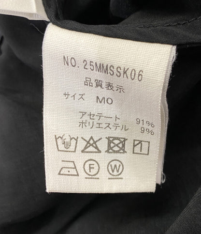 美品 Shinzone ロングスカート SATIN LONG SKIRT BLACK レディース SIZE MO シンゾーン