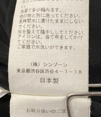 美品 Shinzone ロングスカート SATIN LONG SKIRT BLACK レディース SIZE MO シンゾーン