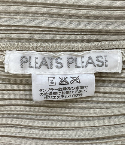 PLEATS PLEASE ノースリーブワンピース PP12-JH301 ベージュ レディース SIZE 4 プリーツプリーズ