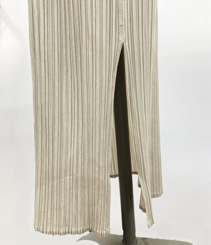 PLEATS PLEASE ノースリーブワンピース PP12-JH301 ベージュ レディース SIZE 4 プリーツプリーズ