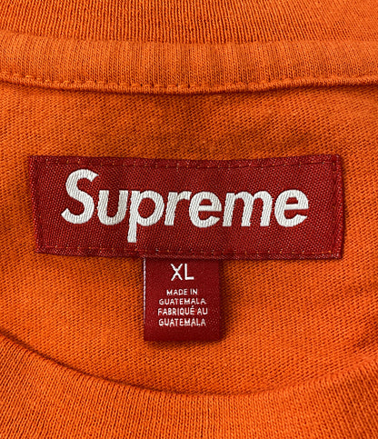 Supreme 長袖Ｔシャツ 23AW 襟元刺繍 オレンジ メンズ SIZE XL シュプリーム