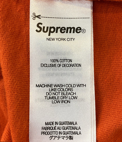Supreme 長袖Ｔシャツ 23AW 襟元刺繍 オレンジ メンズ SIZE XL シュプリーム