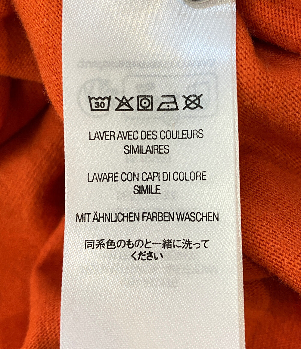 Supreme 長袖Ｔシャツ 23AW 襟元刺繍 オレンジ メンズ SIZE XL シュプリーム