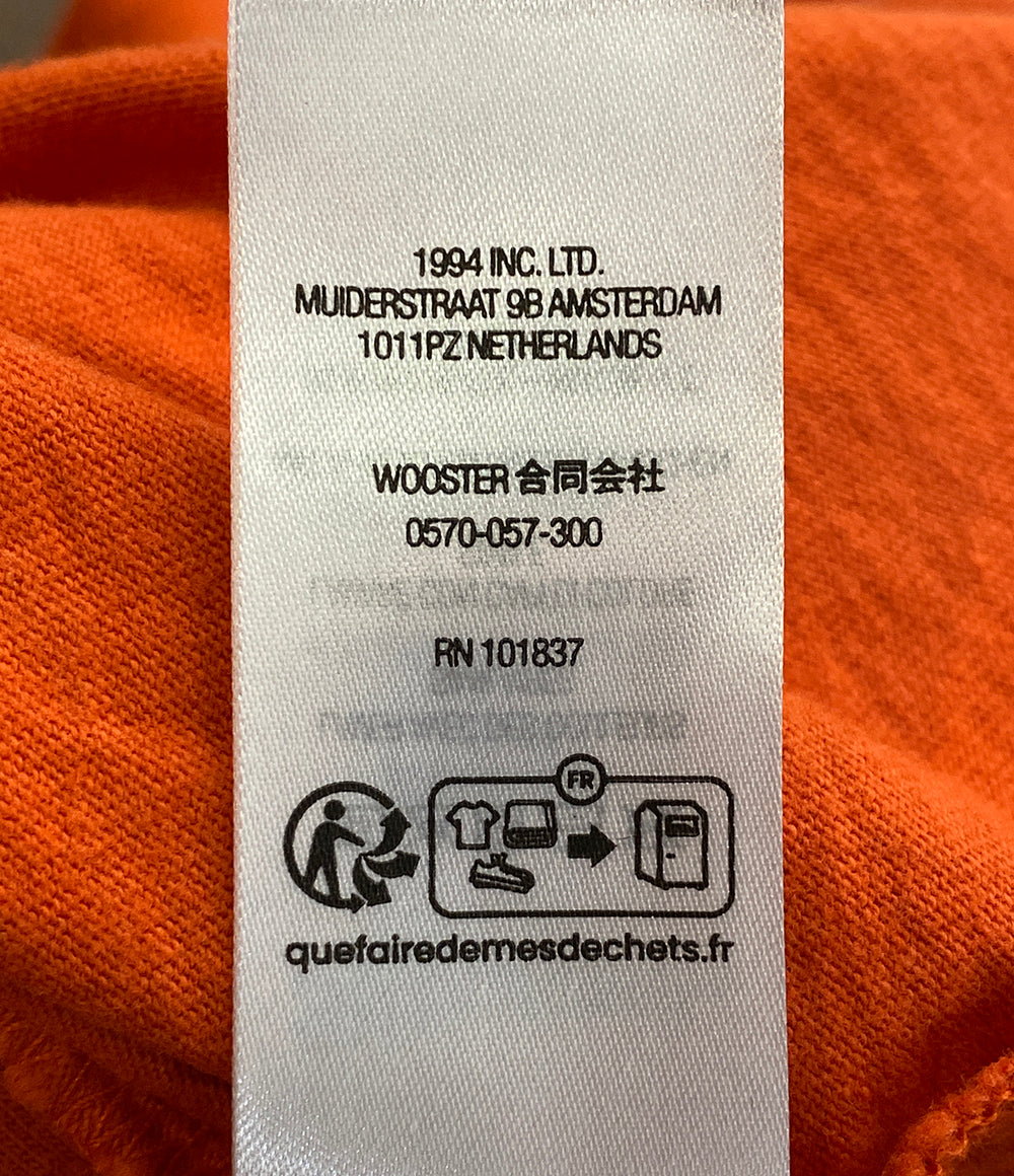 Supreme 長袖Ｔシャツ 23AW 襟元刺繍 オレンジ メンズ SIZE XL シュプリーム