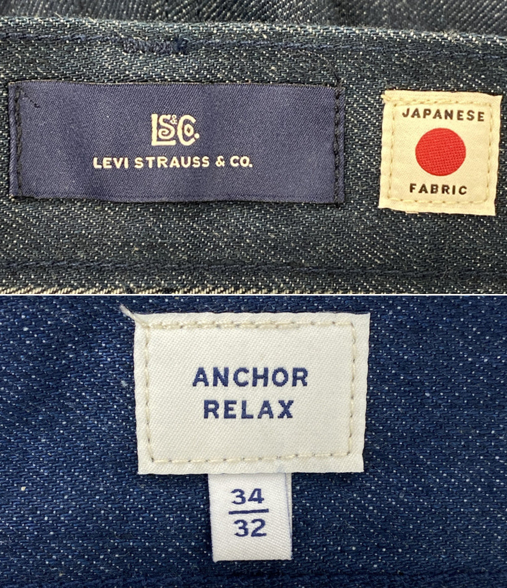 美品 LEVI'S デニムパンツ BLUETAB ANCHOR RELAXED 0033V0000 メンズ SIZE W34L32 リーバイス