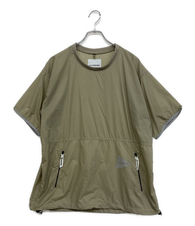 and wander 半袖ナイロンシャツ パッカブル PERTEX WIND T AW91-FT626 メンズ SIZE 4 アンドワンダー