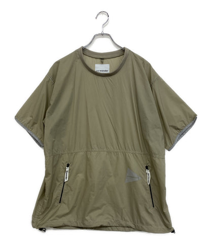 and wander 半袖ナイロンシャツ パッカブル PERTEX WIND T AW91-FT626 メンズ SIZE 4 アンドワンダー