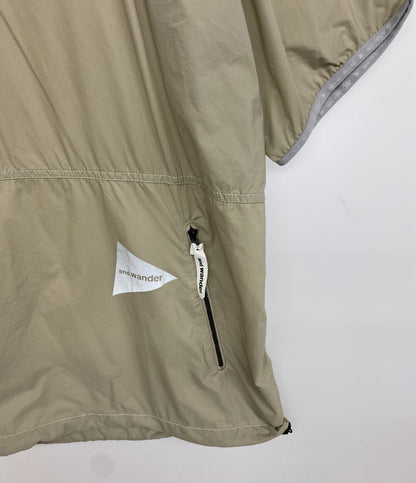 and wander 半袖ナイロンシャツ パッカブル PERTEX WIND T AW91-FT626 メンズ SIZE 4 アンドワンダー