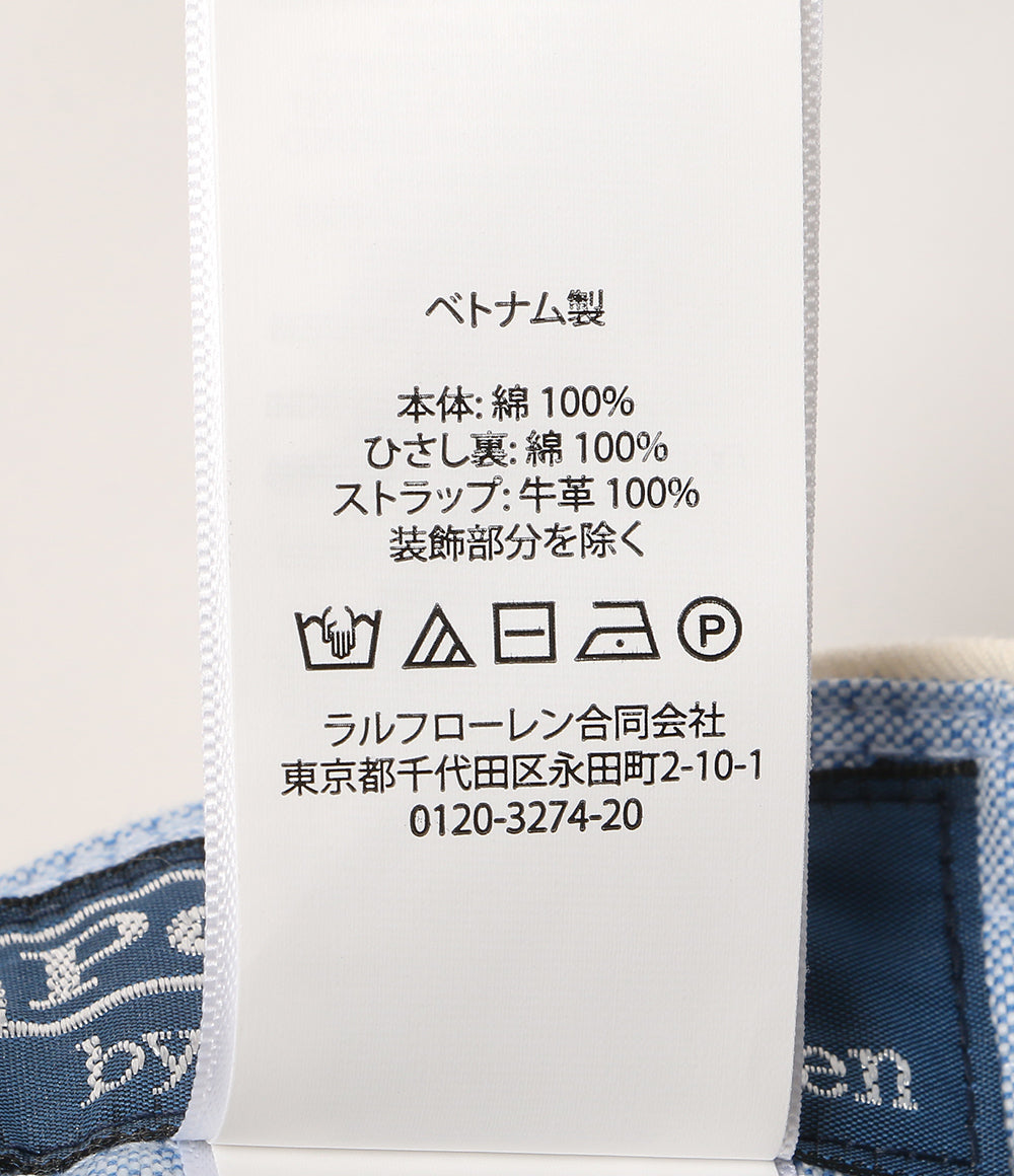 美品 POLO RALPH LAUREN キャップ ロングビル シーデッド ツイル ナチュラル メンズ ポロ・ラルフローレン