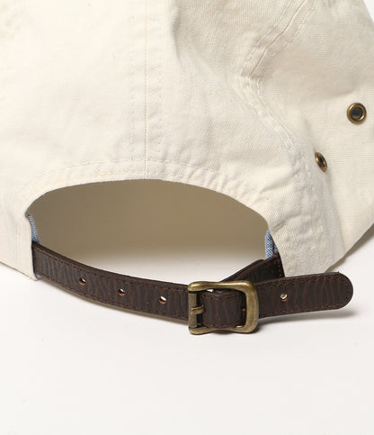 美品 POLO RALPH LAUREN キャップ ロングビル シーデッド ツイル ナチュラル メンズ ポロ・ラルフローレン