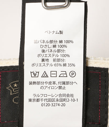 美品 RRL RALPH LAUREN キャップ RANCH ロゴ デニム トラッカー ブラック メンズ ダブルアールエル