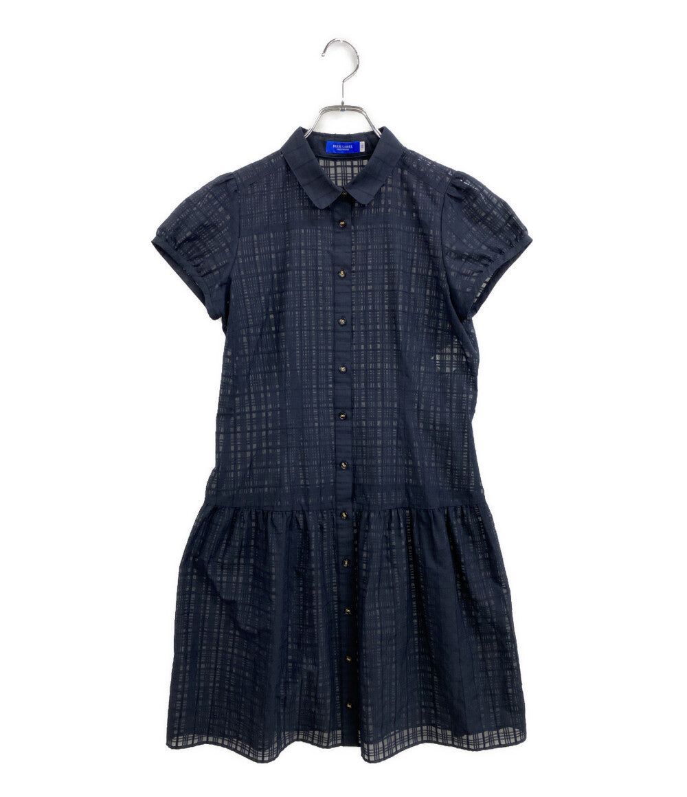 BLUE LABEL CRESTBRIDGE ブルーレーベル・クレストブリッジ 半袖ワンピース 55J33-711-29 レディース SIZE 38
