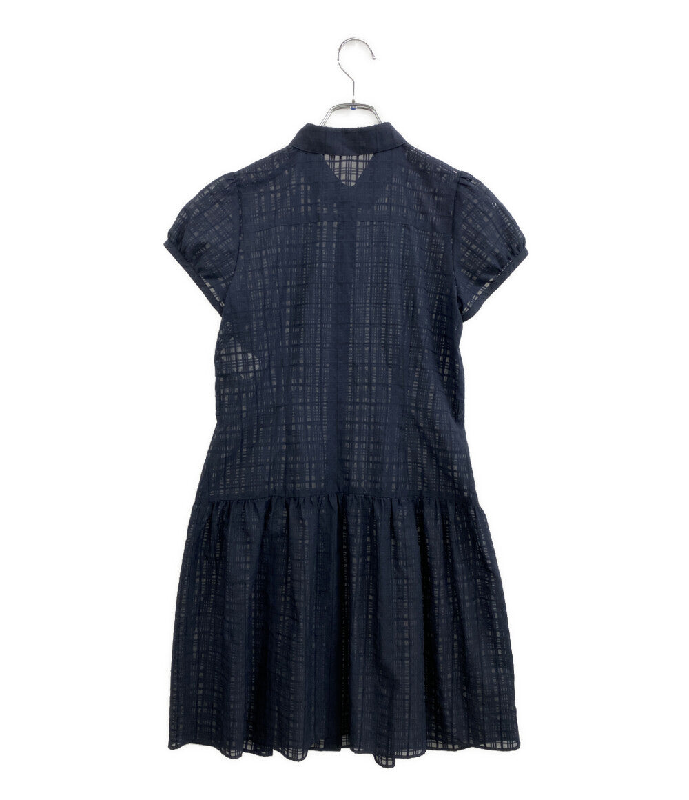 BLUE LABEL CRESTBRIDGE ブルーレーベル・クレストブリッジ 半袖ワンピース 55J33-711-29 レディース SIZE 38