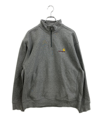 Carhartt スウェット グレー ハーフジップ メンズ SIZE L カーハート