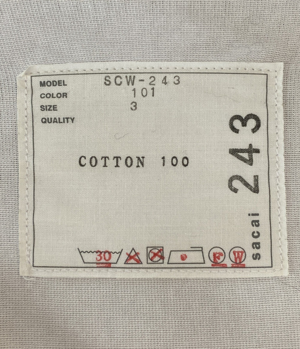 sacai 半袖Ｔシャツ 24ss SCW-243 ホワイト メンズ SIZE 3 サカイ