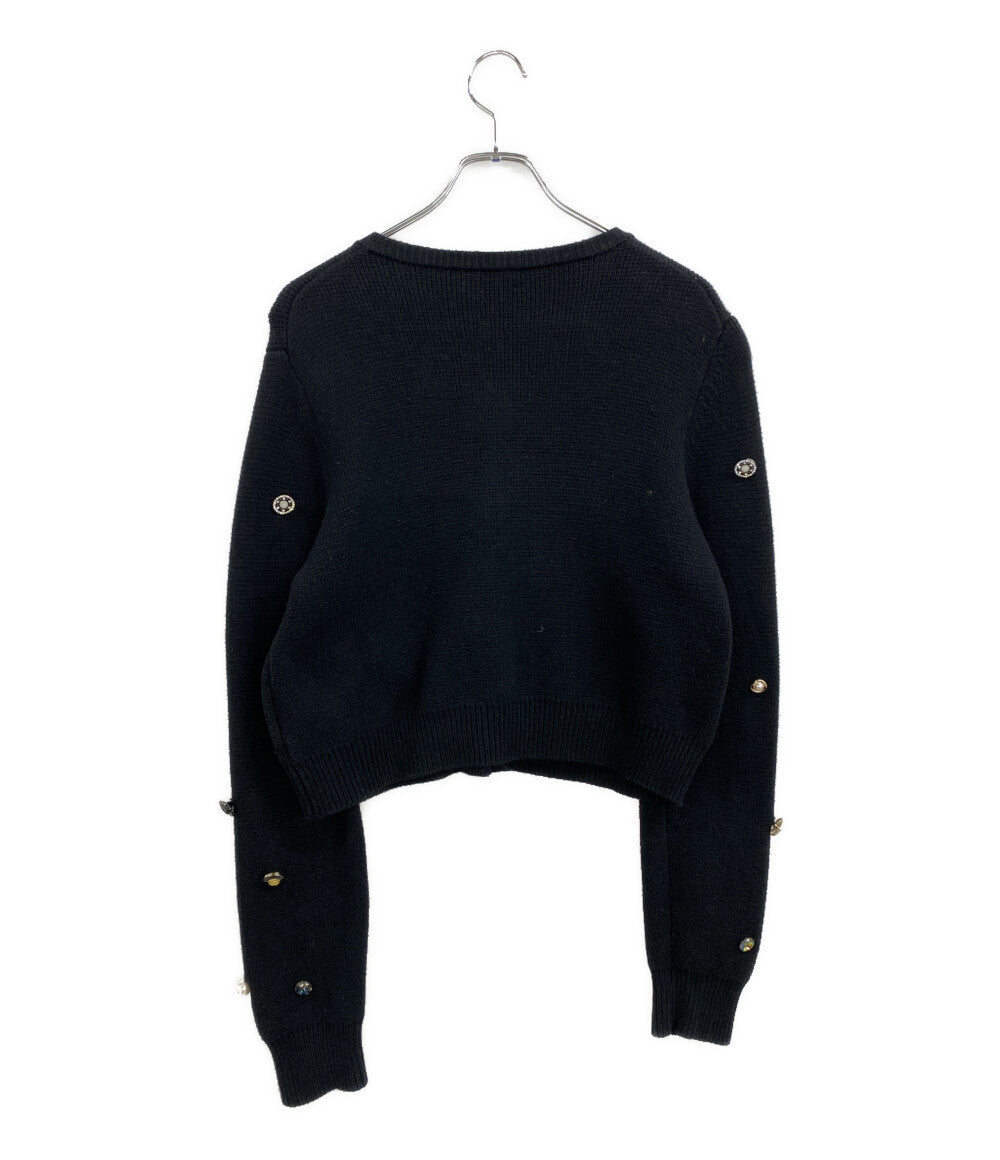 AMERI ニット twinkle bijou short knit ブラック 02320181330 レディース SIZE M アメリ