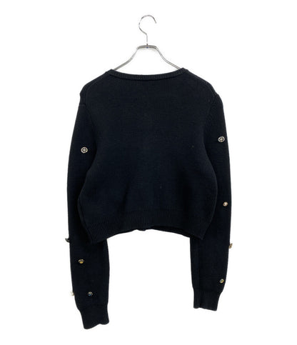 AMERI ニット twinkle bijou short knit ブラック 02320181330 レディース SIZE M アメリ