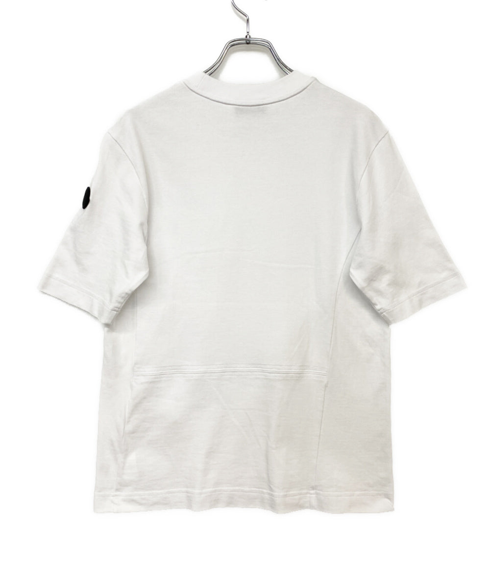 MONCLER 半袖Ｔシャツ ホワイト エンボス加工ロゴ 24SS レディース SIZE XS モンクレール