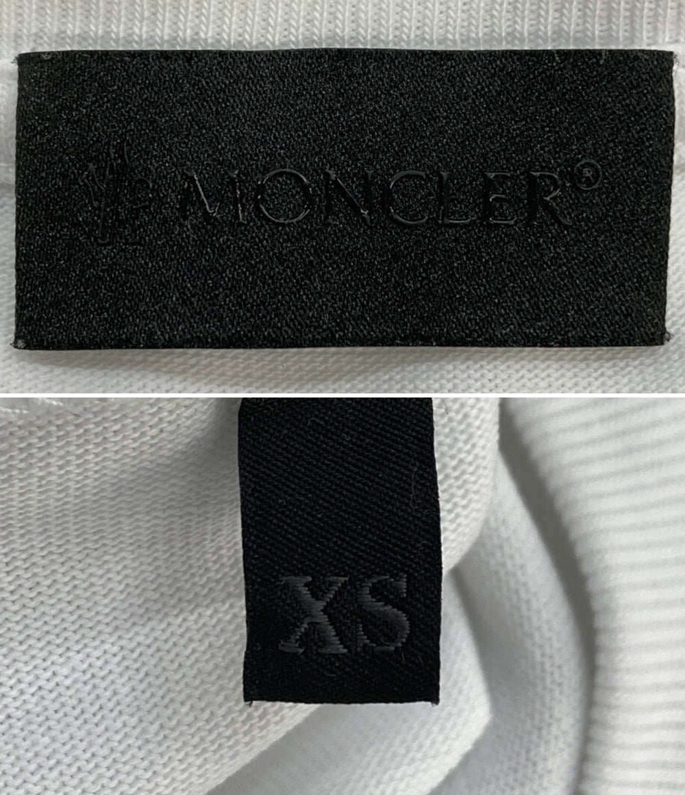 MONCLER 半袖Ｔシャツ ホワイト エンボス加工ロゴ 24SS レディース SIZE XS モンクレール