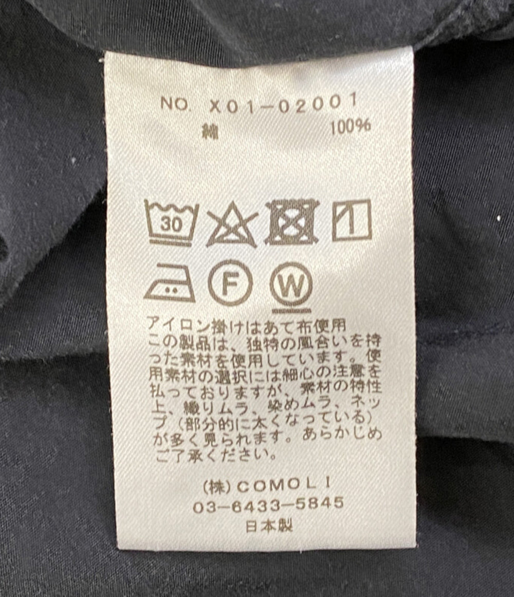 COMOLI 長袖シャツ ブラック 23ss メンズ SIZE 2 コモリ
