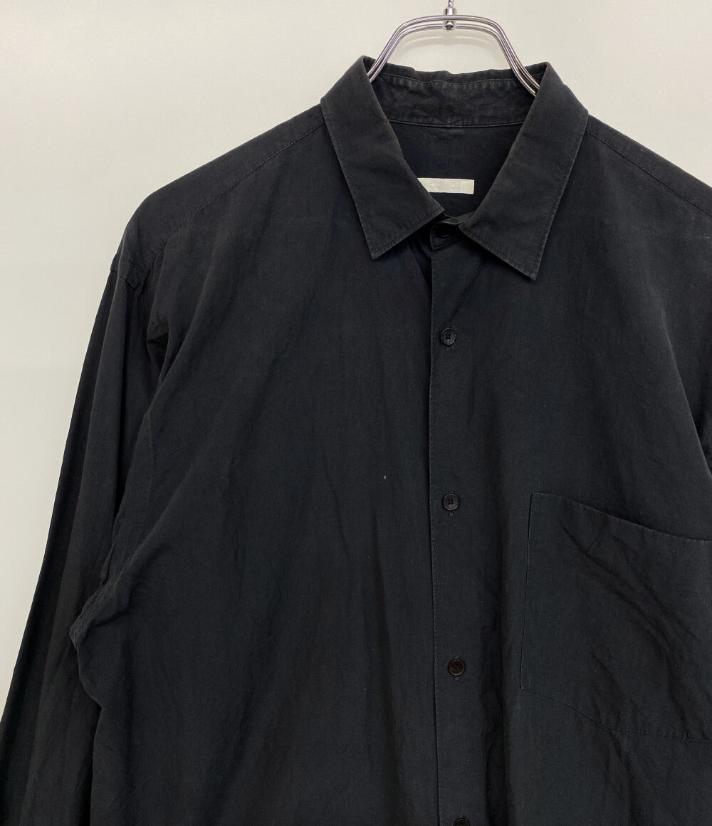 COMOLI 長袖シャツ ブラック 23ss メンズ SIZE 2 コモリ