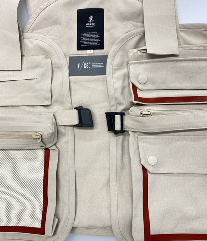 F／CE ベージュ シームレスガゼットベスト メンズ SIZE F エフシーイー