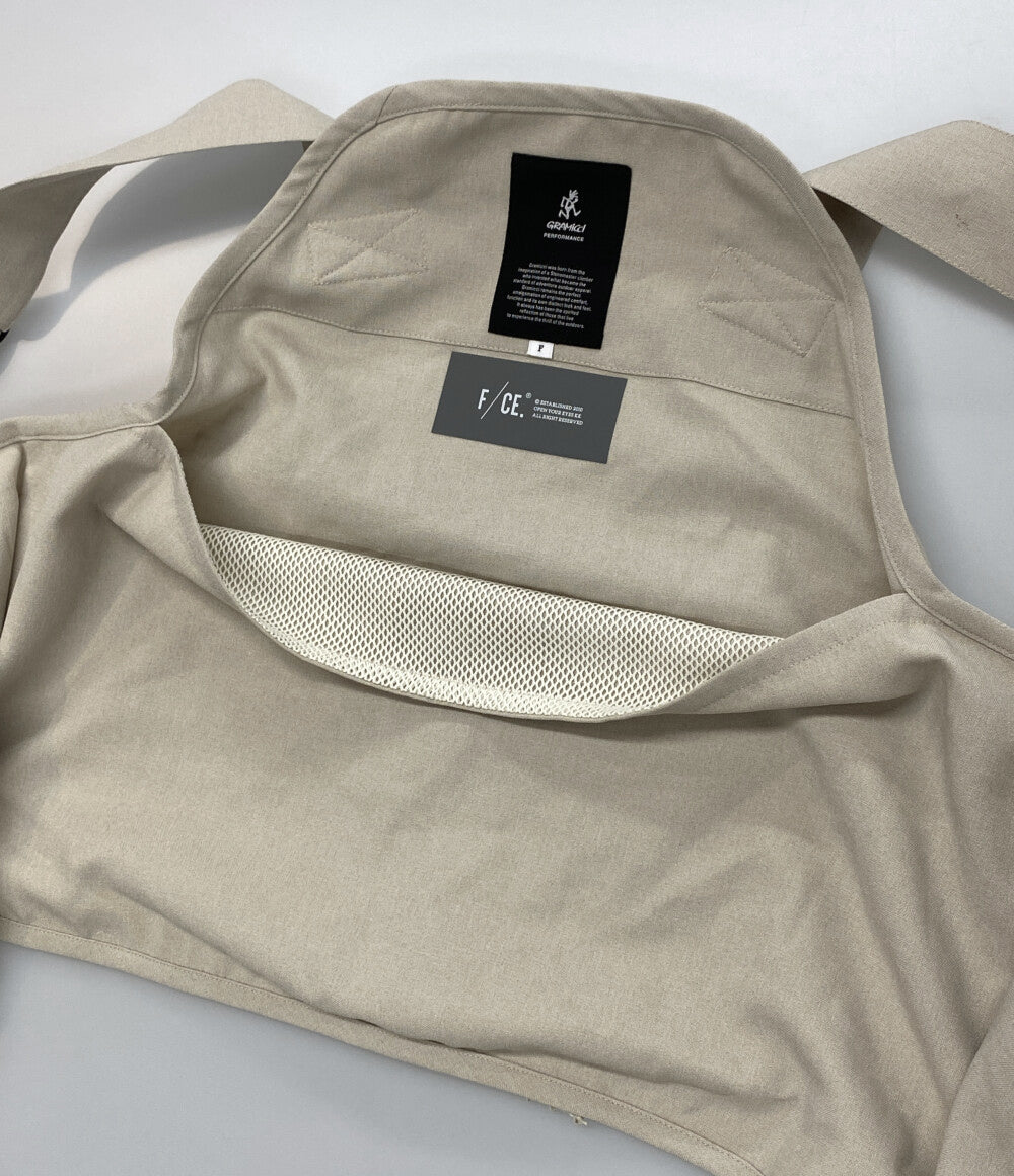 F／CE ベージュ シームレスガゼットベスト メンズ SIZE F エフシーイー