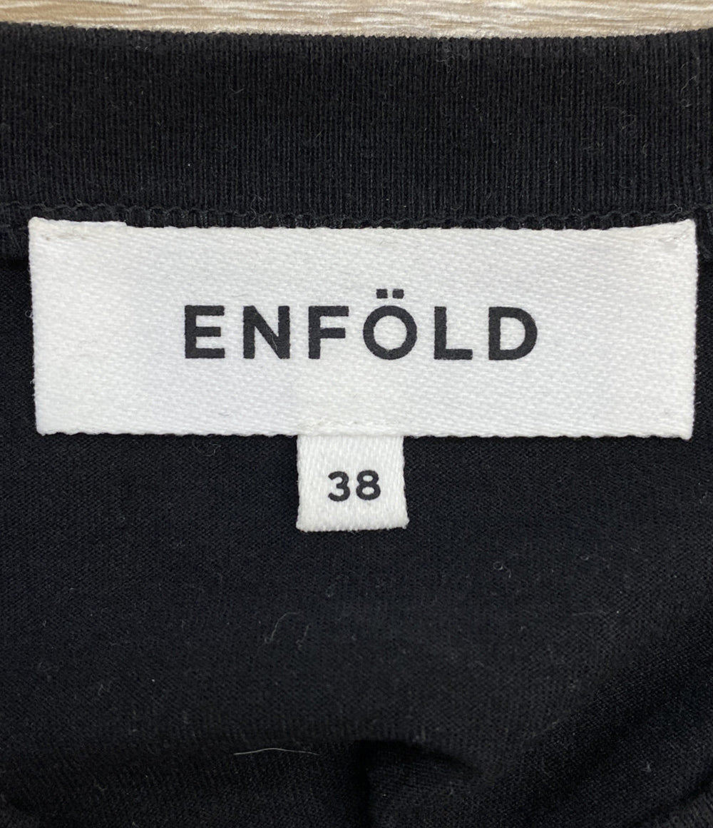 ENFOLD 半袖Ｔシャツ RUFFLE MOTIF T-SHIRT 300LA480-0471 レディース SIZE 38 エンフォルド