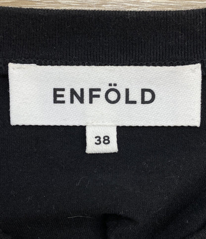 ENFOLD 半袖Ｔシャツ RUFFLE MOTIF T-SHIRT 300LA480-0471 レディース SIZE 38 エンフォルド
