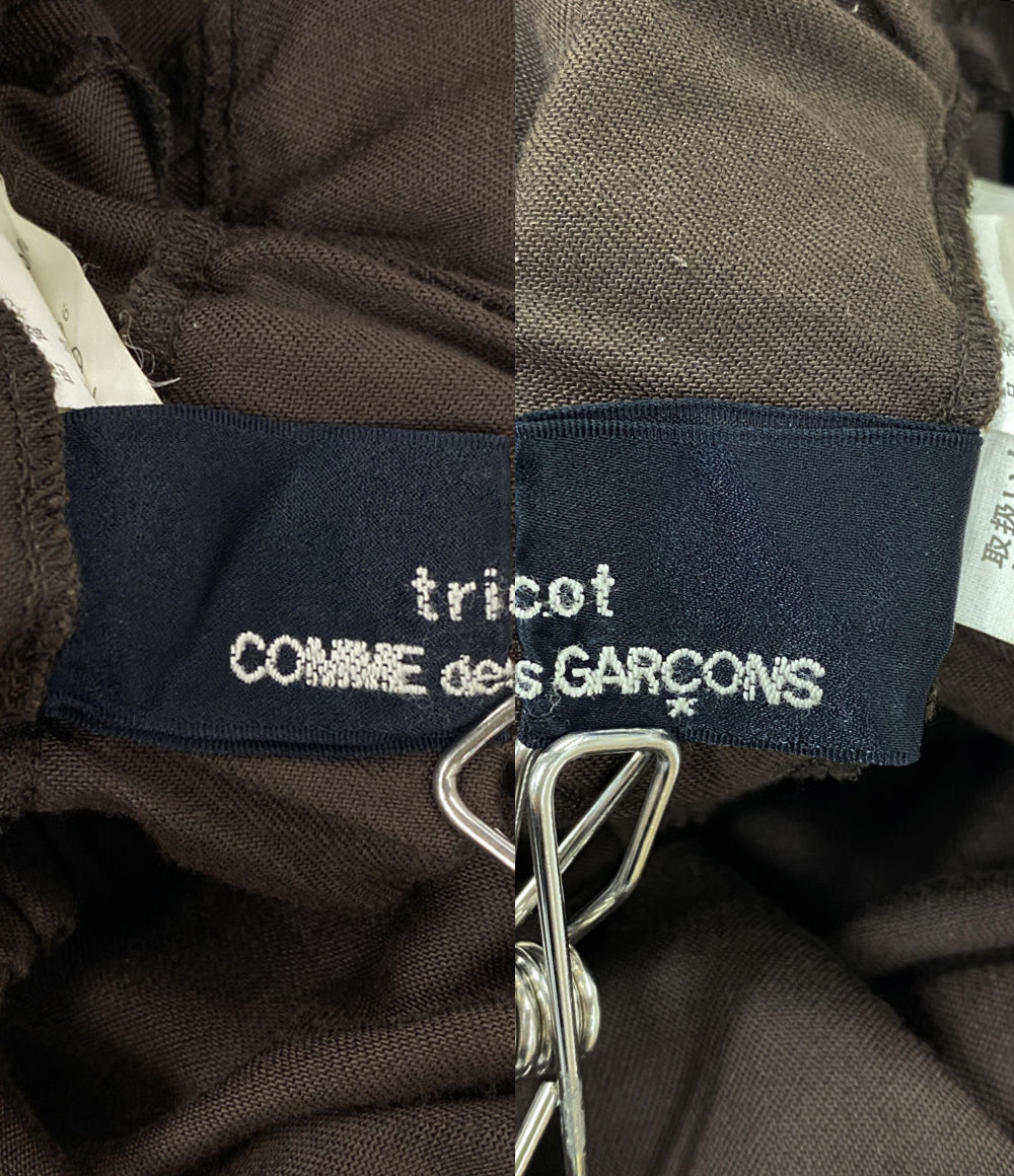 tricot COMME des GARCONS 変形スカート ブラウン TS-100150 レディース SIZE - トリココムデギャルソン