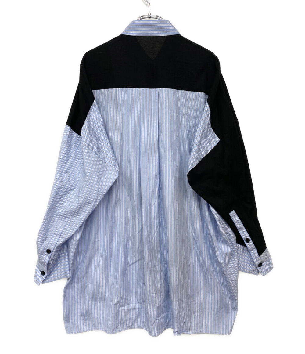 ENFOLD 長袖シャツ 26SS 300JS530-3761 PATCHWORK SHIRT レディース SIZE 38 エンフォルド