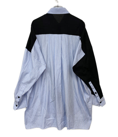 ENFOLD 長袖シャツ 26SS 300JS530-3761 PATCHWORK SHIRT レディース SIZE 38 エンフォルド