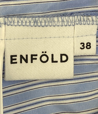 ENFOLD 長袖シャツ 26SS 300JS530-3761 PATCHWORK SHIRT レディース SIZE 38 エンフォルド