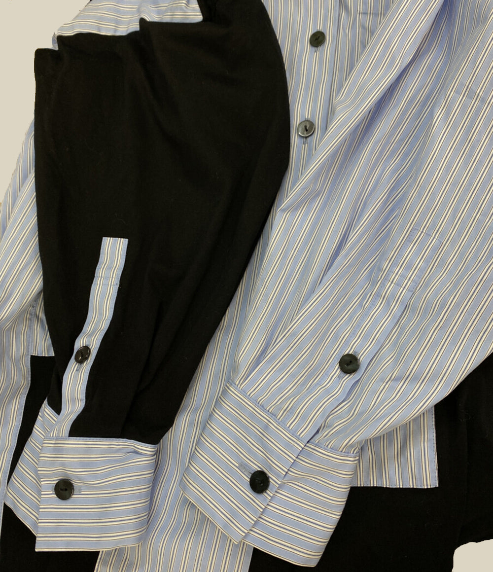 ENFOLD 長袖シャツ 26SS 300JS530-3761 PATCHWORK SHIRT レディース SIZE 38 エンフォルド