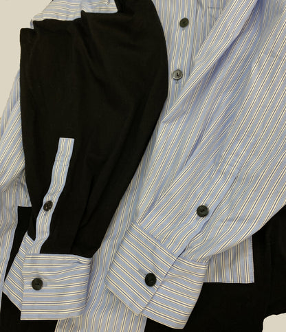 ENFOLD 長袖シャツ 26SS 300JS530-3761 PATCHWORK SHIRT レディース SIZE 38 エンフォルド