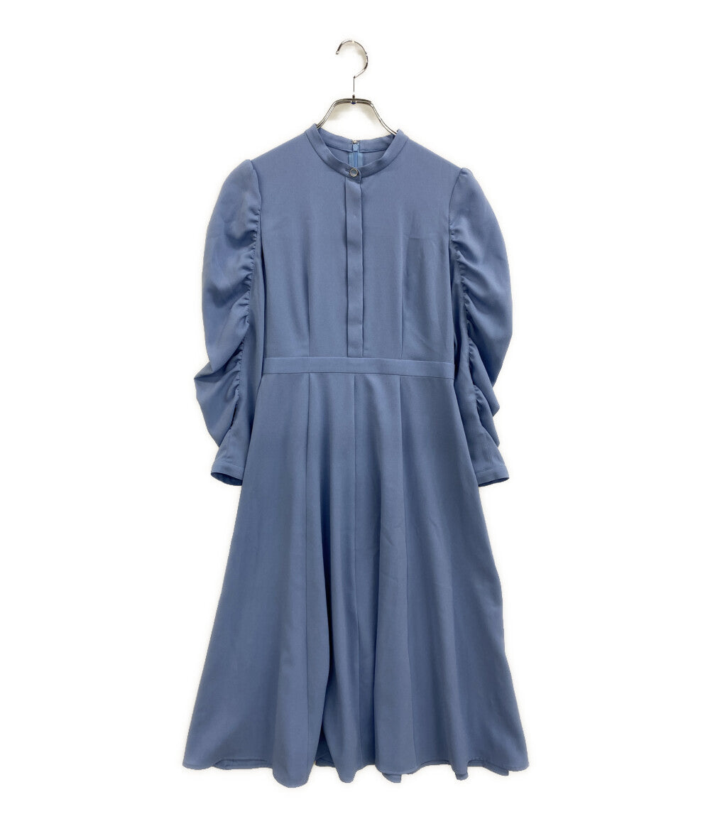 ANAYI 七分袖ワンピース ブルー 102317-14-320-62-340 レディース SIZE 34 アナイ