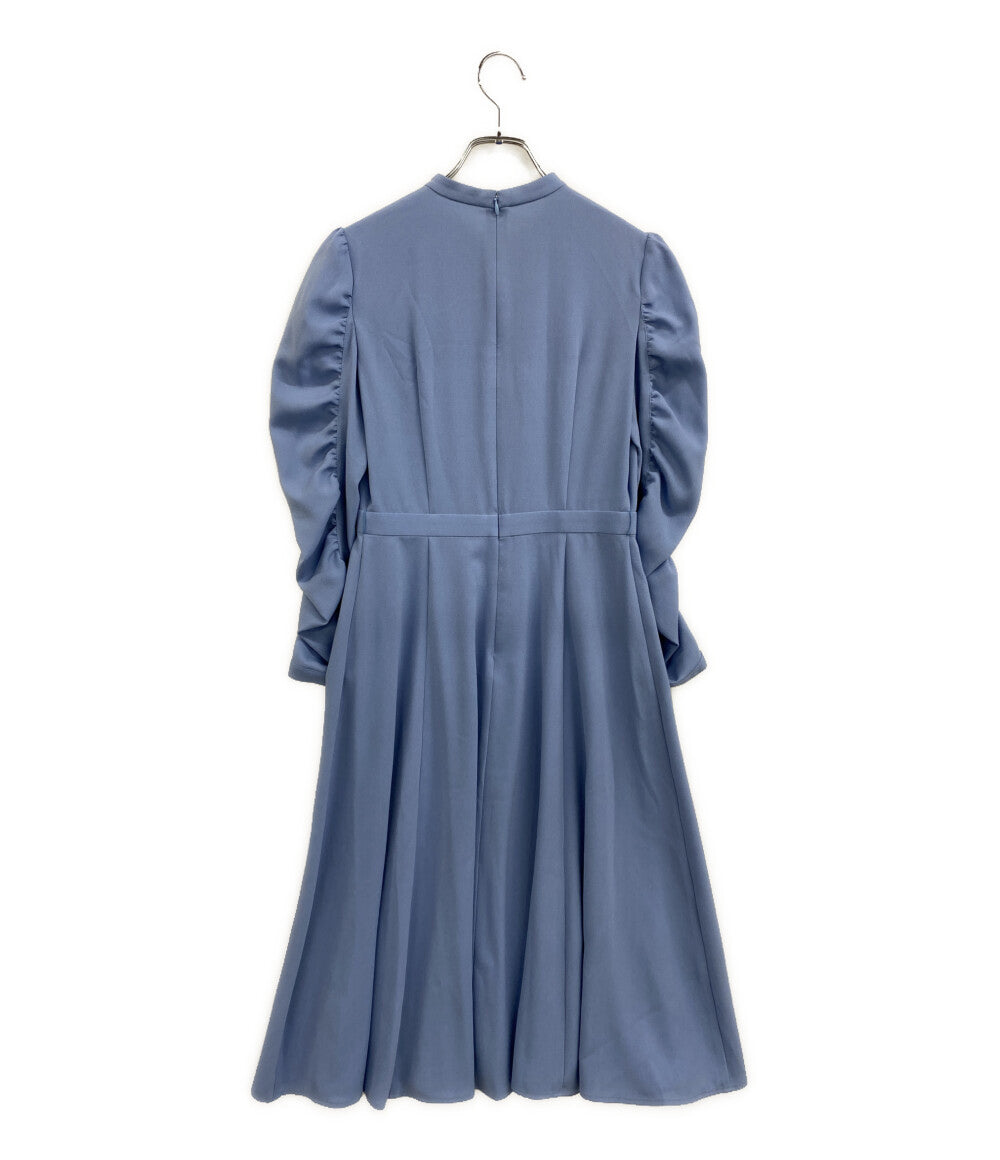 ANAYI 七分袖ワンピース ブルー 102317-14-320-62-340 レディース SIZE 34 アナイ