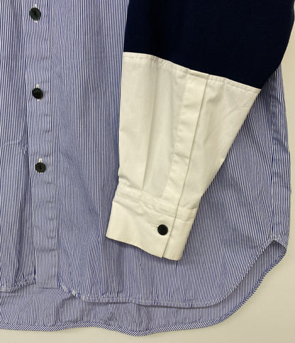 ENFOLD 長袖シャツ 25AW 300IA430-0381 KNIT COMBI SHIRT レディース SIZE 38 エンフォルド