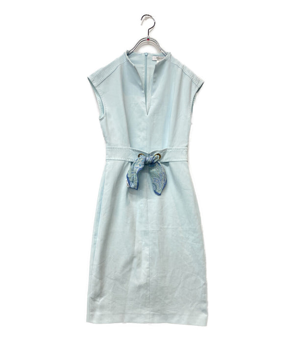 MAX MARA ワンピース 122115026 白タグ スカイブルー レディース SIZE 36 マックスマーラ