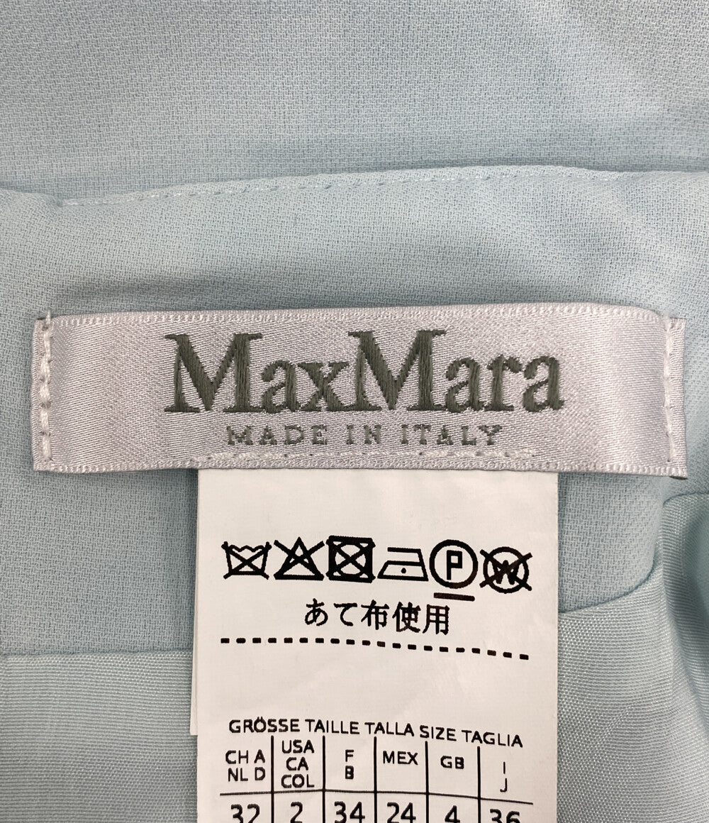 MAX MARA ワンピース 122115026 白タグ スカイブルー レディース SIZE 36 マックスマーラ