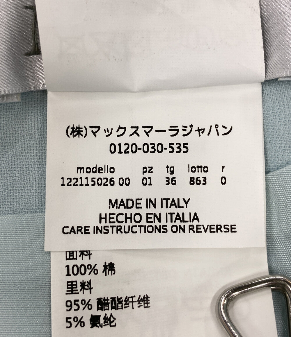 MAX MARA ワンピース 122115026 白タグ スカイブルー レディース SIZE 36 マックスマーラ