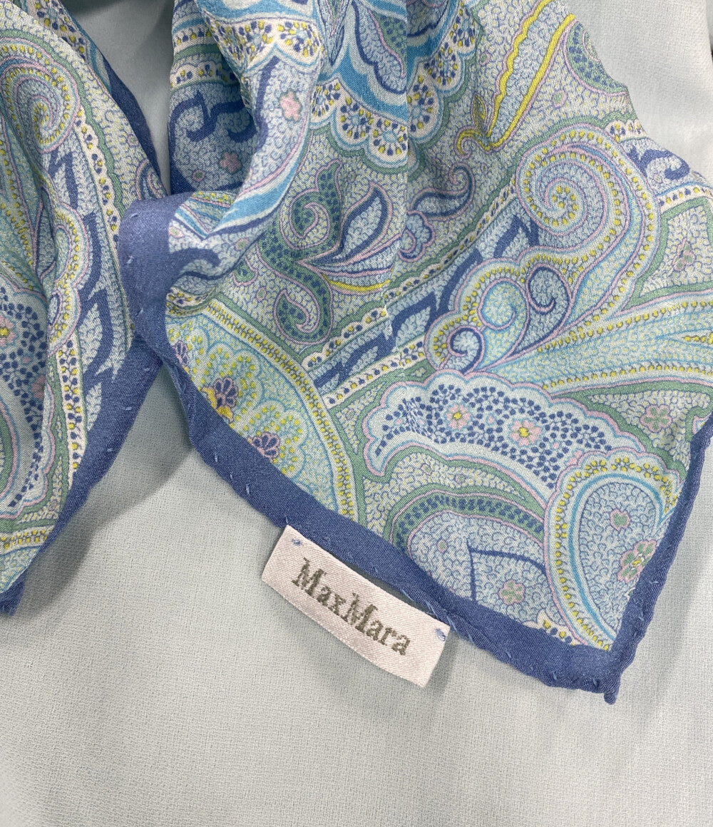 MAX MARA ワンピース 122115026 白タグ スカイブルー レディース SIZE 36 マックスマーラ
