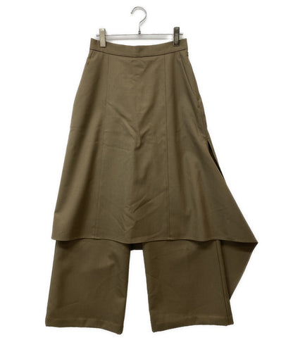 PRANK PROJECT ドロップヘムレイヤードスカートパンツ 31252465602 ブラウン レディース SIZE 36 プランク プロジェクト