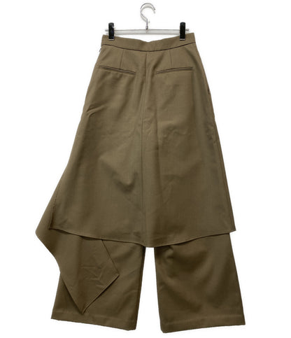 PRANK PROJECT ドロップヘムレイヤードスカートパンツ 31252465602 ブラウン レディース SIZE 36 プランク プロジェクト